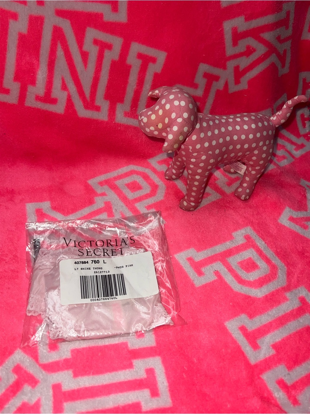 Victoria's Secret Powder Pink Lace Thong